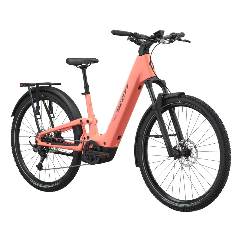 Scott E-Ville 10 SUV 800wh 2027 Electric Hybrid Bike - Peach Pink-1