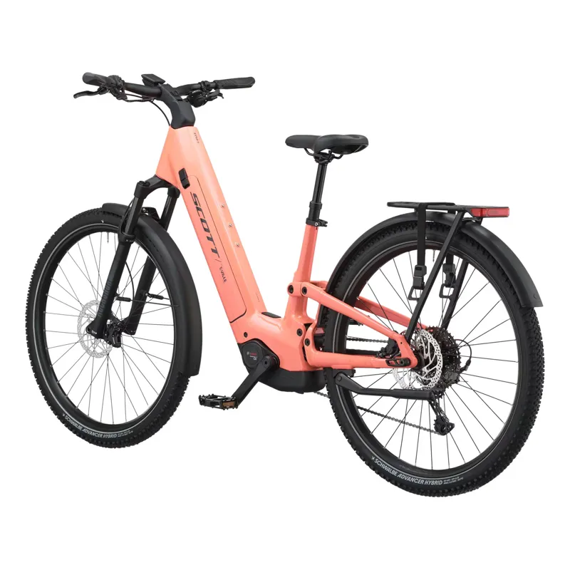 Scott E-Ville 10 SUV 800wh 2027 Electric Hybrid Bike - Peach Pink-2