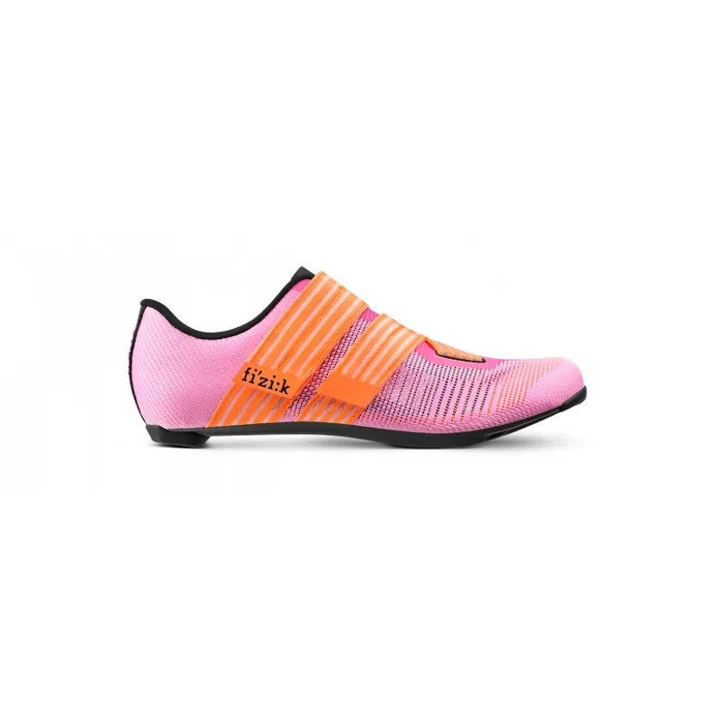 Fizik Vento Powerstrap Aeroweave Road Shoes - Coral/Black