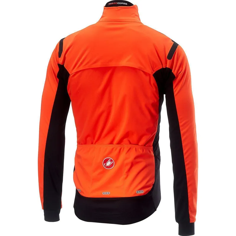 Castelli Alpha Ros Windproof Jacket - Orange/Black-1
