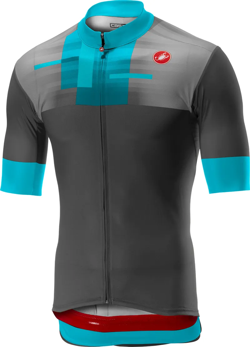 Castelli A Bloc Short Sleeve Jersey Dark Grey