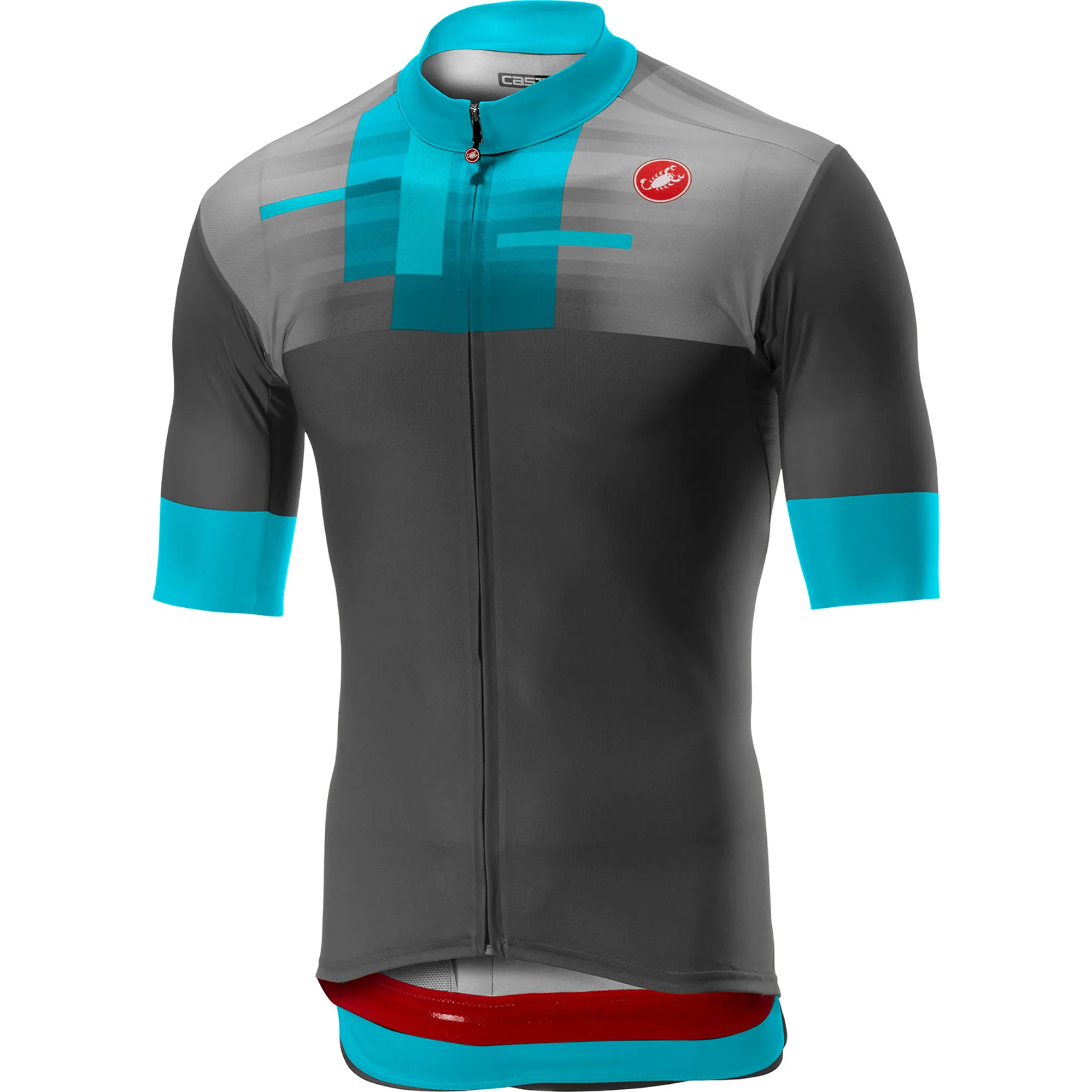 Castelli A Bloc Short Sleeve Jersey Dark Grey - Main Image