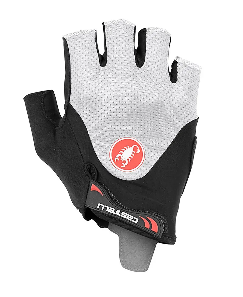 Castelli Arenberg Gel 2 Short Finger Gloves - Black/Ivory
