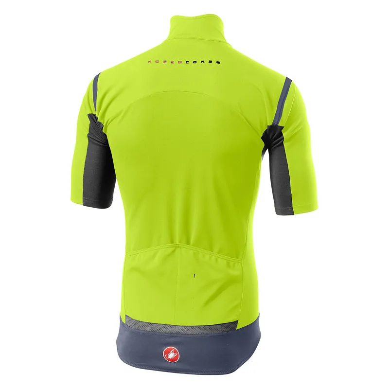 Castelli Gabba RoS Men's Short Sleeve Jersey - Yellow Fluo-1