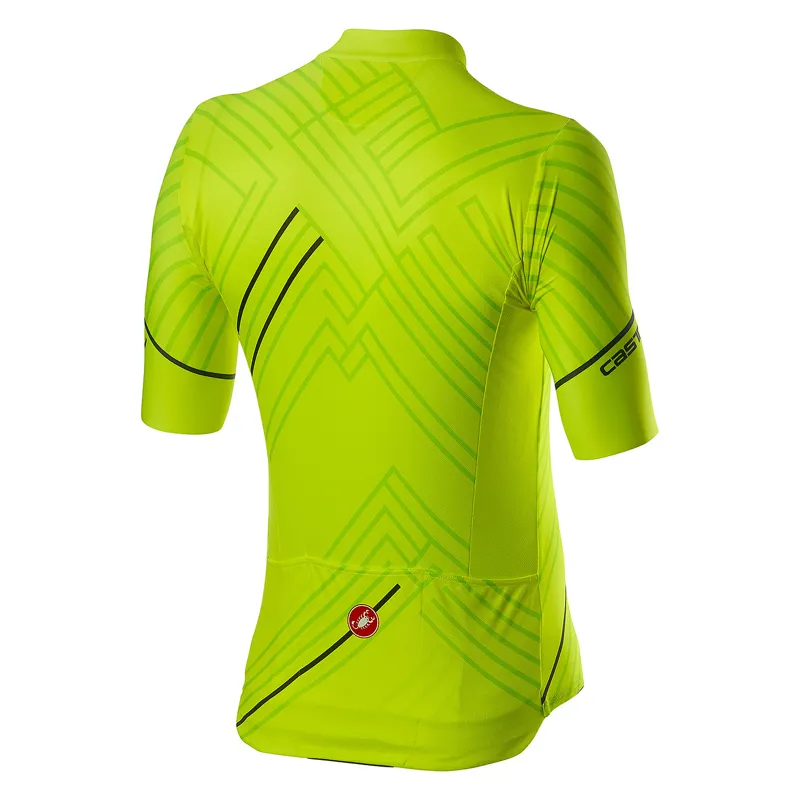 Castelli Passo Short Sleeve Jersey - Yellow Fluo-1