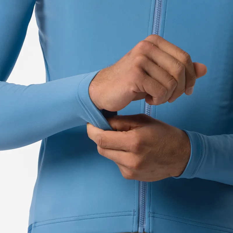Castelli Espresso Thermal 2 Men's Long Sleeve Jersey - Metallic Blue-6