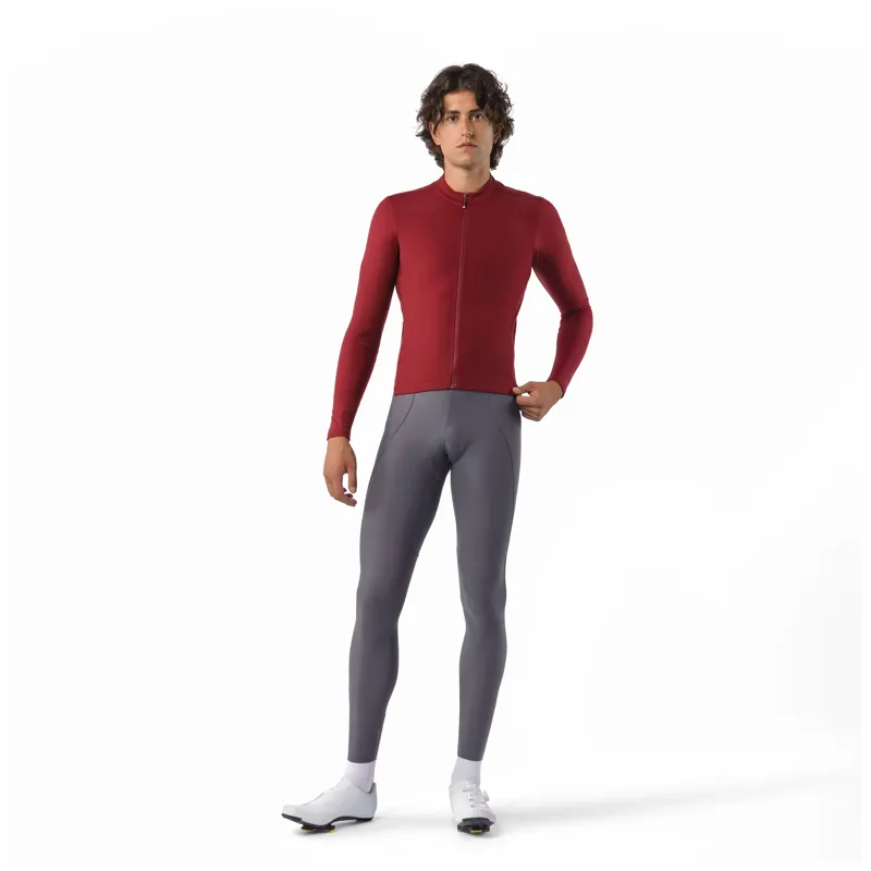 Castelli Espresso Thermal 2 Men's Long Sleeve Jersey - Garnet-6