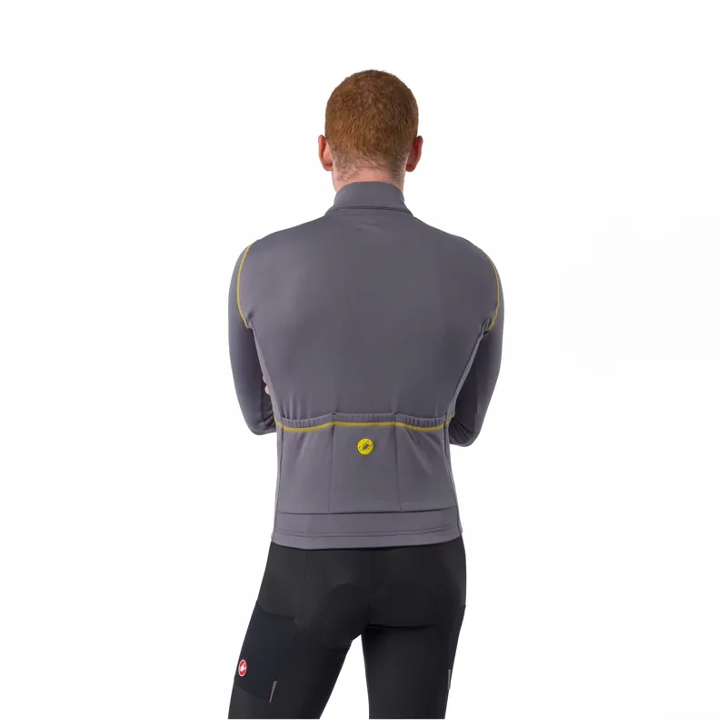 Castelli Unlimited Trail 2 Men's Long Sleeve Jersey - Smoky Gray/Mango Mojito-3
