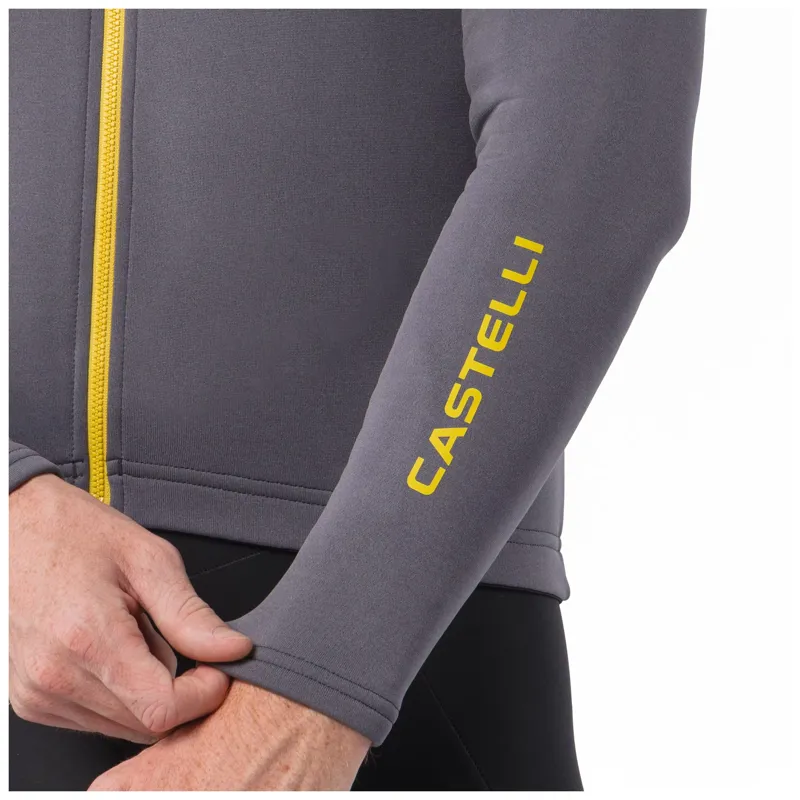Castelli Unlimited Trail 2 Men's Long Sleeve Jersey - Smoky Gray/Mango Mojito-6