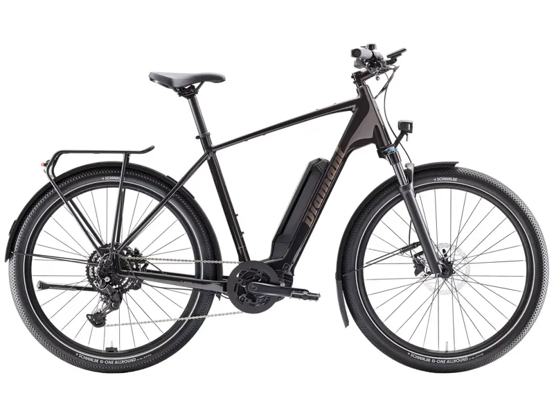 Diamant Zing Trip Core Step-Over 400wh 2025 Electric Hybrid Bike - Black