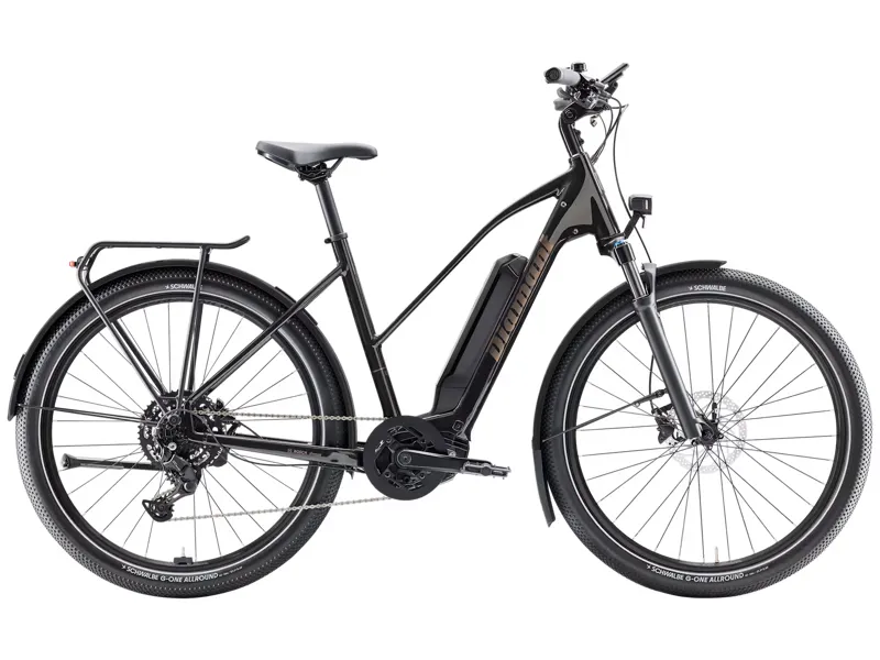 Diamant Zing Trip Core Mid-Step 400wh 2025 Electric Hybrid Bike - Black