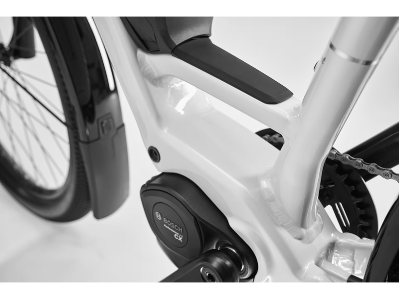 Diamant Zing Trip Core Low-Step 800wh 2025 Electric Hybrid Bike - White-2