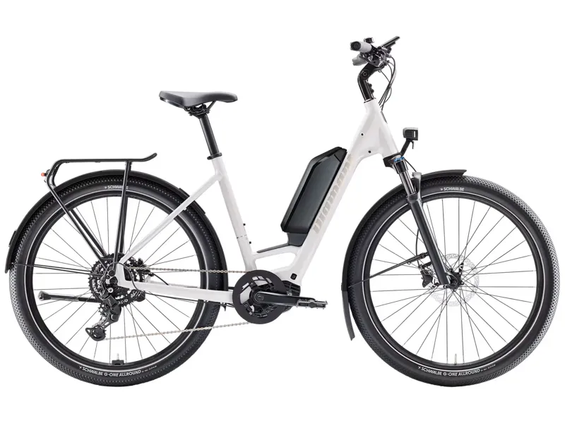 Diamant Zing Trip Core Low-Step 800wh 2025 Electric Hybrid Bike - White