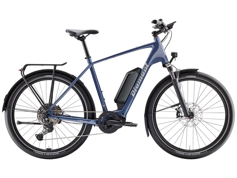 Diamant Zing Trip Plus Step-Over 800wh 2025 Electric Hybrid Bike - Blue
