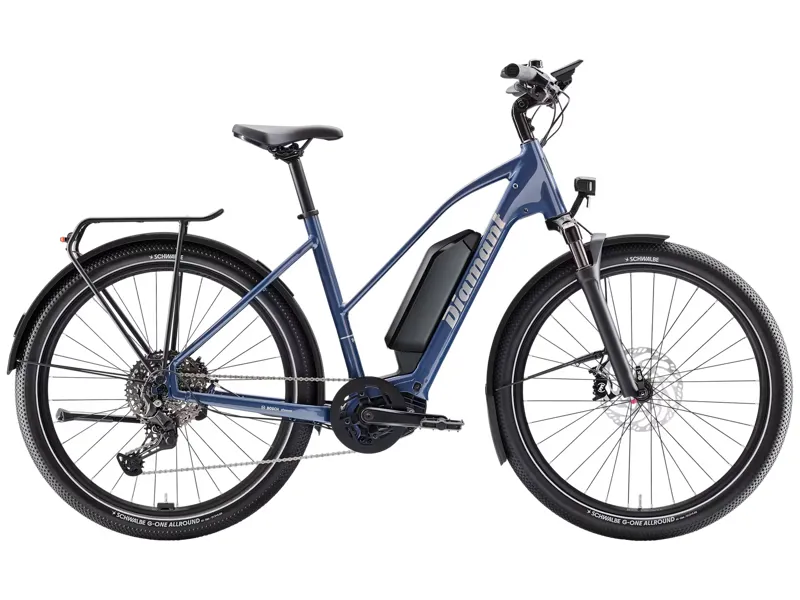 Diamant Zing Trip Plus Mid-Step 800wh 2025 Electric Hybrid Bike - Blue