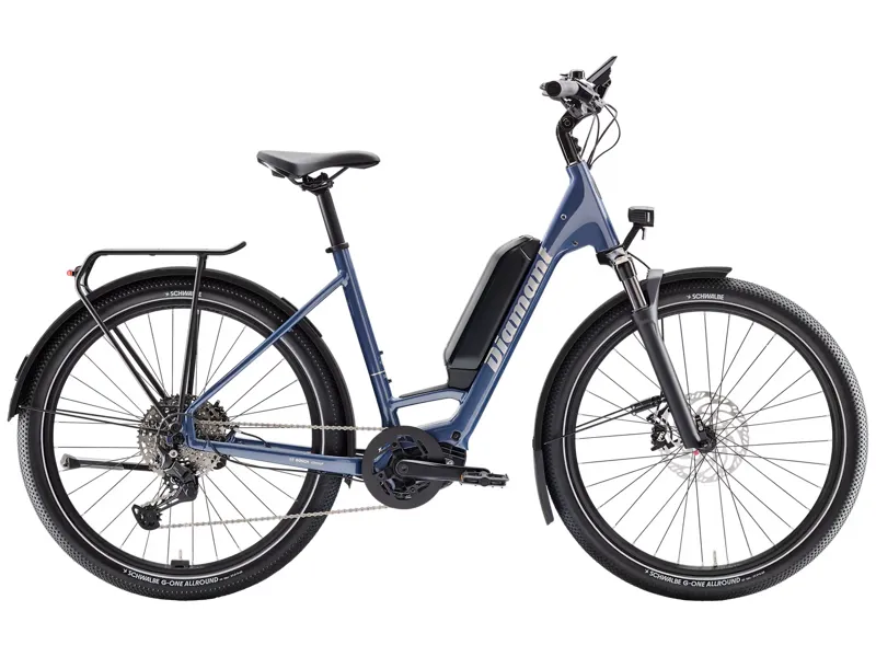 Diamant Zing Trip Plus Low Step 545wh 2025 Electric Hybrid Bike - Blue