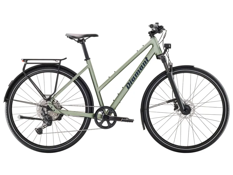 Diamant Mahon Trip Plus Mid-Step 2025 Hybrid Bike - Green