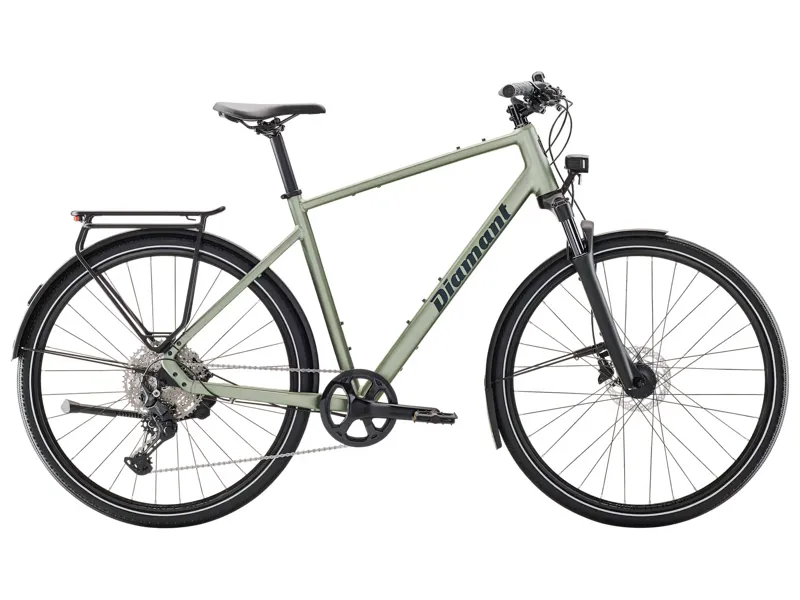 Diamant Mahon Trip Plus Step-Over 2025 Hybrid Bike - Green