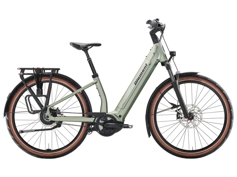 Diamant Suvea Style Low-Step 800wh 2025 Electric Hybrid Bike - Green