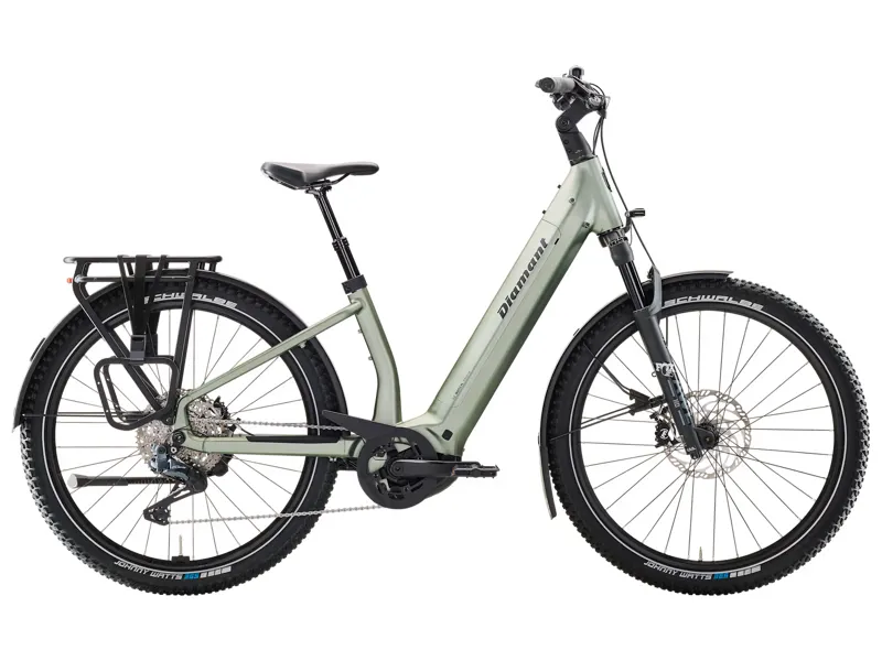 Diamant Suvea Trip Pro Low-Step 800wh 2025 Electric Hybrid Bike -Green