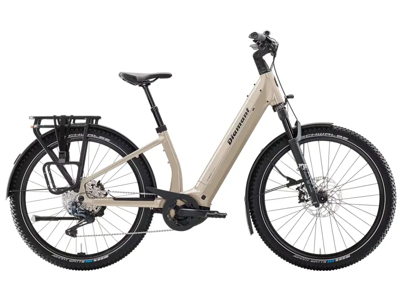 Diamant Suvea Trip Pro Low-Step 800wh 2025 Electric Hybrid Bike -Beige