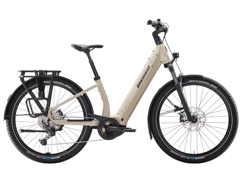 Diamant Suvea Trip Plus Low-Step 800wh 2025 Electric Hybrid Bike -Beige