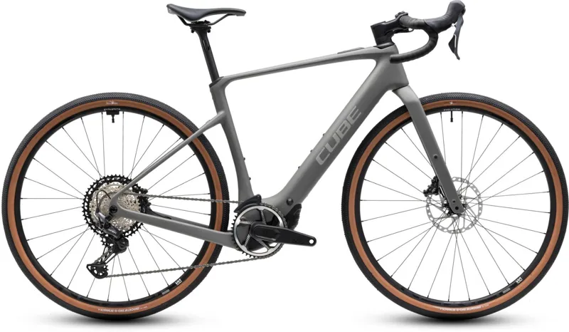 Cube Nuroad Hybrid C:62 Race 400X 2027 Electric Gravel Bike - Oldgrey/Grey