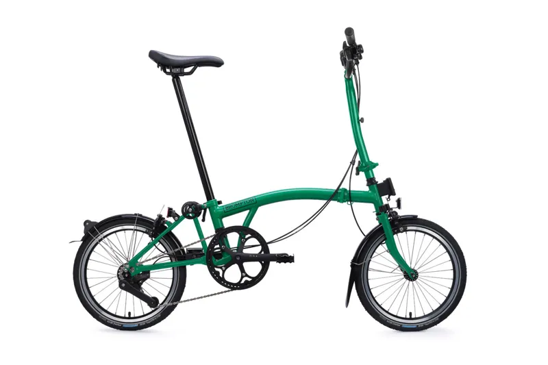 Brompton C Line 4 Speed High Bar 2026 Folding Bike - Palm Green