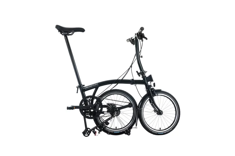 Brompton C Line 4 Speed Low Bar 2026 Folding Bike - Matt Black-2