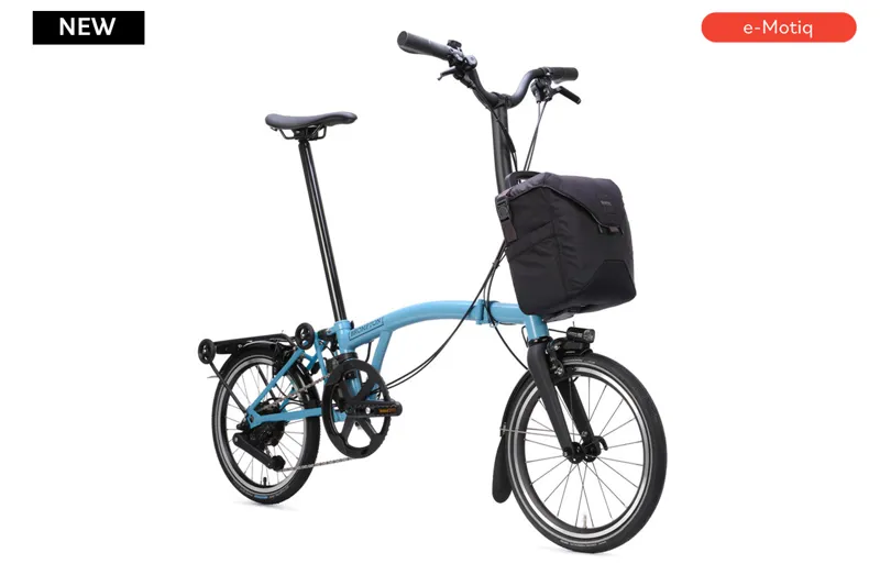 Brompton P Line 4 Speed Mid Bar SuperRoll 2026 Electric Folding Bike - Cloud Metallic-1