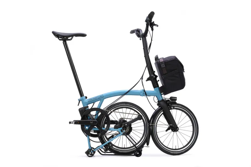 Brompton P Line 4 Speed Mid Bar SuperRoll 2026 Electric Folding Bike - Cloud Metallic-2