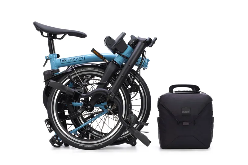 Brompton P Line 4 Speed Mid Bar SuperRoll 2026 Electric Folding Bike - Cloud Metallic-3