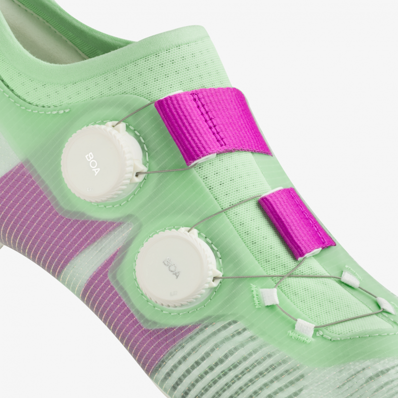 Fizik Vento Vega Carbon Road Shoes - Purple/Green-5