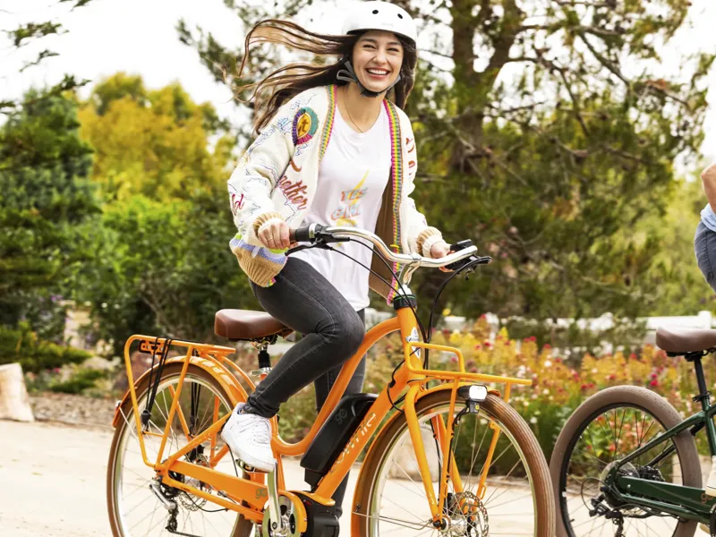 Electra Townie Commute Go 5i Step Thru 2025 Women's Electric Bike - Medium - Tangerine-11