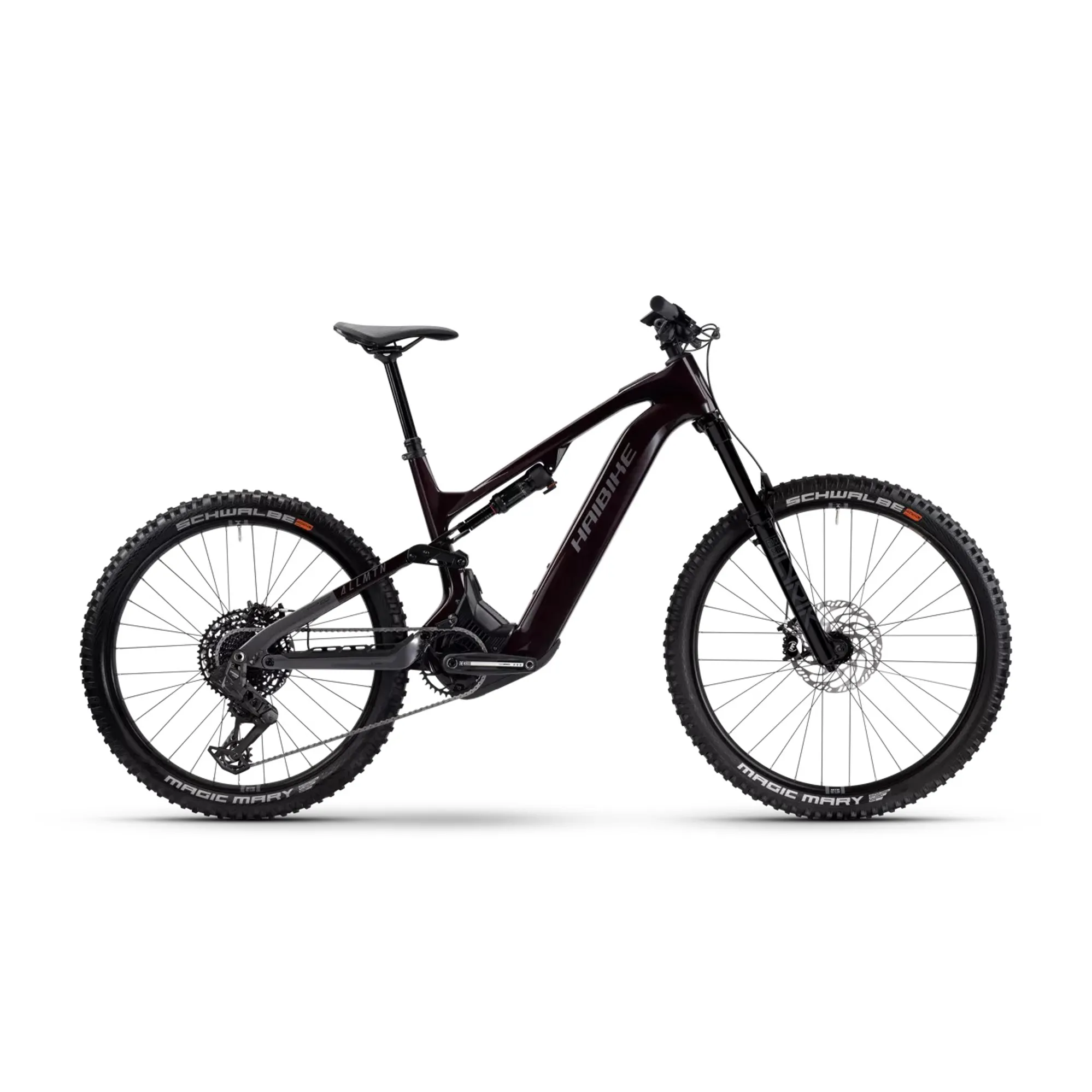 Haibike Allmtn CF 2025 Electric Mountain Bike Black/Platinum