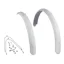 Electra Townie Original 3i EQ Ladies' 26 Inch Mudguard Set - White
