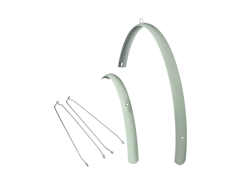 Electra Loft 7D Ladies 700c x 28-40mm Mudguard Set - Seafoam/Silver