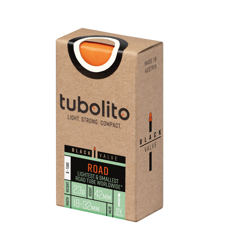 Tubolito S-Tubo Road 42mm Presta Black Valve - 700 X 18- 32mm-1
