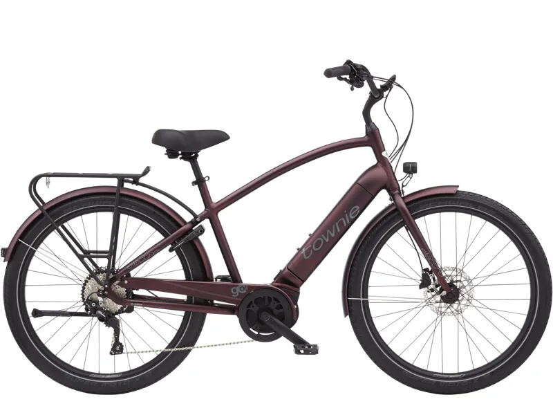 Electra Townie Path Go 10D EQ Step Over 2025 Electric Hybrid Bike - Oxblood
