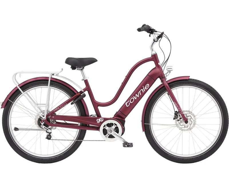 Electra Townie Path Go 5i Step Thru 2025 Electric Bike - Medium - Rosewood
