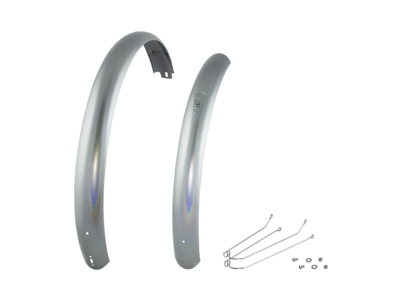 Electra Townie Path Go! Aluminium Mudguard Set - Holographic/White
