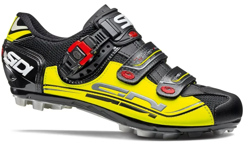 Sidi Eagle 7 SR Clipless MTB Shoes Black Yellow Black