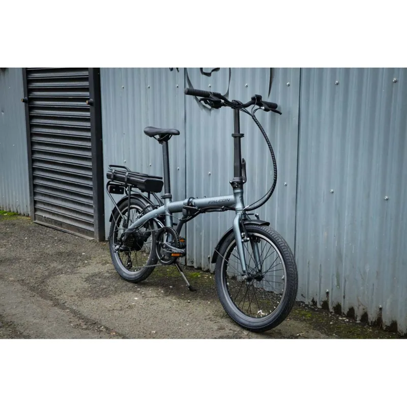 Falcon Compact 2025 Electric Folding Bike - Grey-1