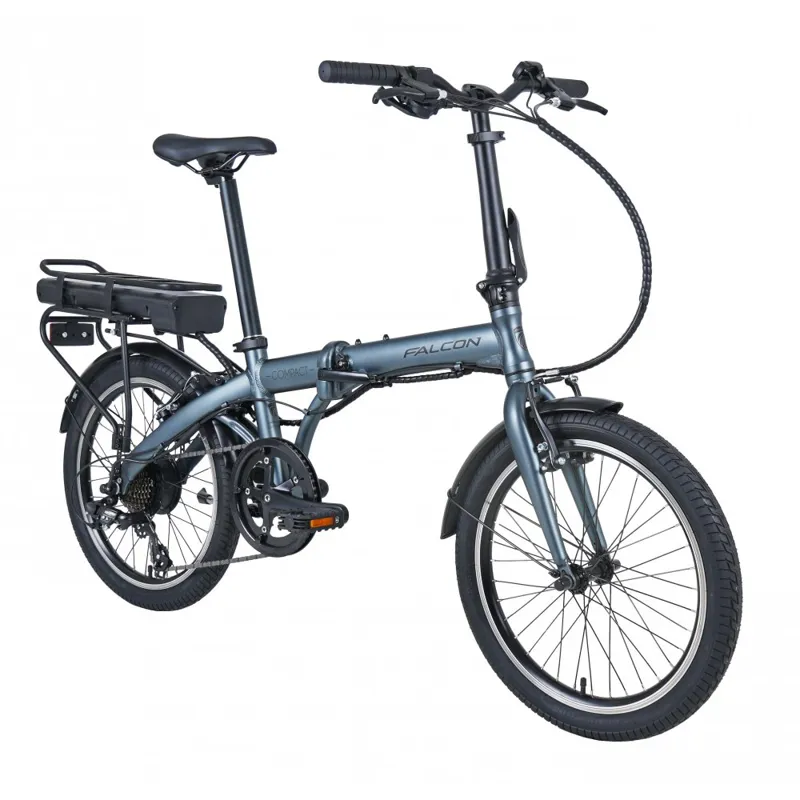 Falcon Compact 2025 Electric Folding Bike - Grey-7
