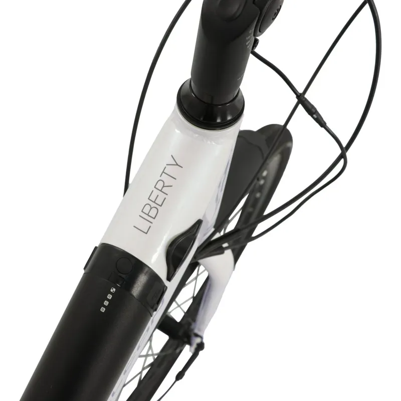 Falcon Liberty Low Step Electric Hybrid Bike - Off-White-5