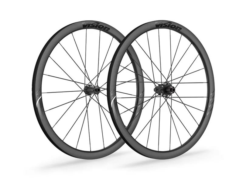 Vision Metron 37 RS SL Disc Carbon Tubeless Ready Road Wheelset - Black