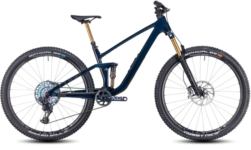 Cube Stereo One44 C68X SLT 29er 2024 Full Sus MTB - Liquidblue/Black