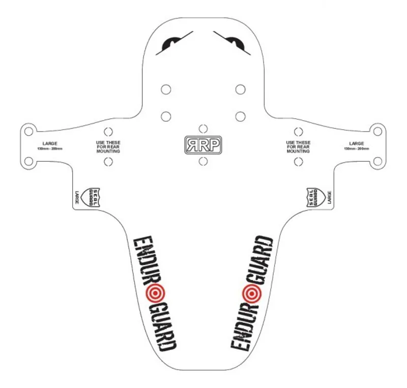Parafango Anteriore RRP EnduroGuard Standard V4, Super Leggero Per Enduro