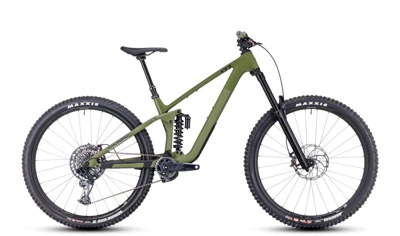Cube Stereo 2024 ONE77 C:68x TM Full Suspension Mountain Bike - Olive