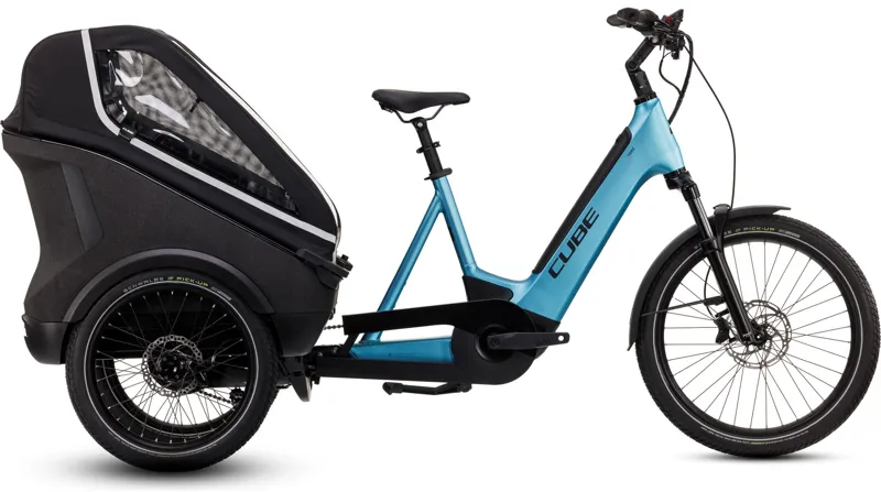 Cube Trike Hybrid Family 750 20/24W 2026 Electric Cargo Bike - Blue